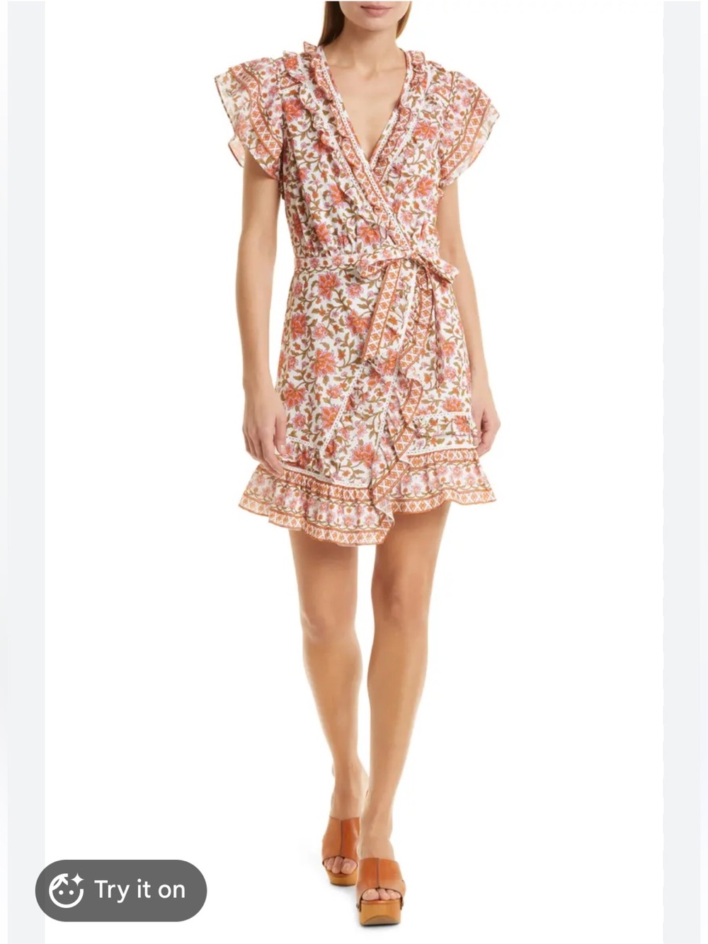Veronica Beard Floral Wrap Dress